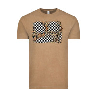 Vintage Coffee race leopard background Vintage Tee - Zillion Design Studio