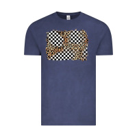 Vintage Denim race leopard background Vintage Tee - Zillion Design Studio