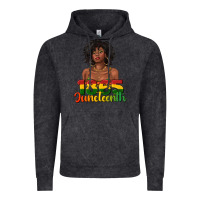 Vintage Black 1865 juneteenth with afro black woman Vintage Hoodie - texasbilliewilder