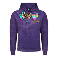 Cloud Purple peace love loaded tea Vintage Hoodie - JahusDesignShop