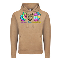 Vintage Coffee peace love loaded tea Vintage Hoodie - JahusDesignShop