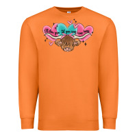 Carrot western cow and heart Premium Sweatshirt - MaliasSmallBusiness