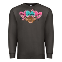 Smoke western cow and heart Premium Sweatshirt - MaliasSmallBusiness