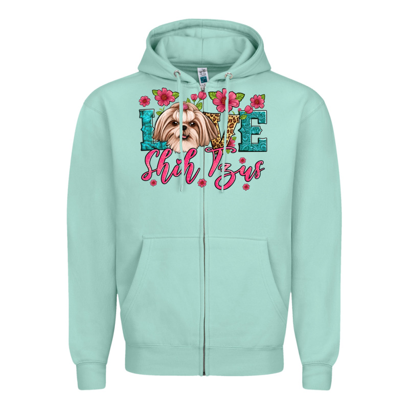 Love Shih Tzus Zipper Hoodie by Artiststas | Teevron