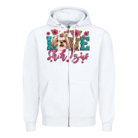 White love shih tzus Zipper Hoodie - Artiststas