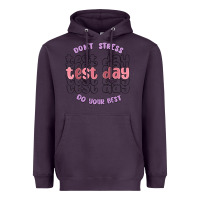 Plum dont stress test day do your best Heavyweight Hoodie - MaliasSmallBusiness
