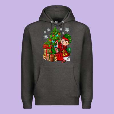 Santa's Elf Christmas Premium Hoodie Designed By Bundleandbundleshop