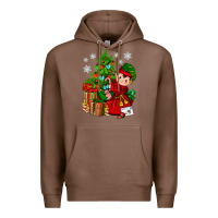 Chestnut Santa's Elf Christmas Premium Hoodie - BundleAndBundleShop
