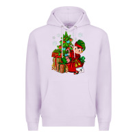 Lilac Santa's Elf Christmas Premium Hoodie - BundleAndBundleShop