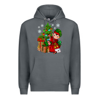 Rock Santa's Elf Christmas Premium Hoodie - BundleAndBundleShop