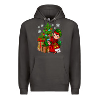 Smoke Santa's Elf Christmas Premium Hoodie - BundleAndBundleShop