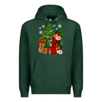 Sports Green Santa's Elf Christmas Premium Hoodie - BundleAndBundleShop