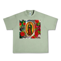 Oil Green Lady of Guadalupe Urban Heavy Tee - CTS Tumbler Store