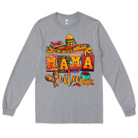 Heather Grey mama cita cinco de mayo Long Sleeve Tee - AdoDesignShop