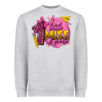 Heather Grey little miss 1st grade Heavyweight Sweatshirt - texasbilliewilder