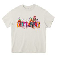 Cream teacher easrter day Heavy Core Tee - RacoonDesign