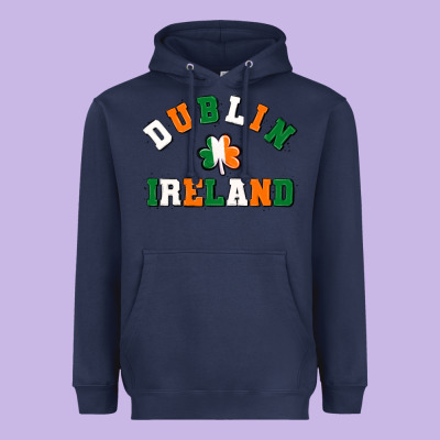 Dublİn Ireland Heavyweight Hoodie Designed By Maliassmallbusiness