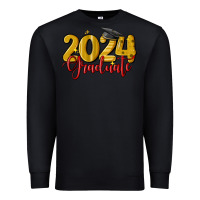 Black 2024 graduate Premium Sweatshirt - MaliasSmallBusiness