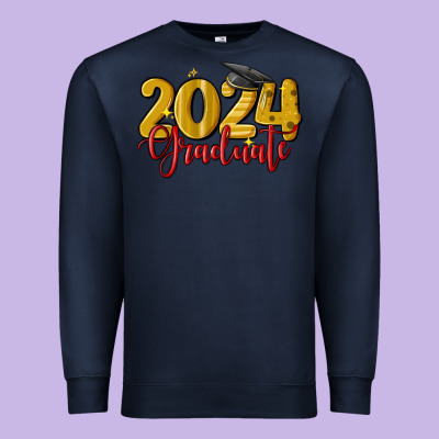 2024 Graduate Premium Sweatshirt Designed By Maliassmallbusiness