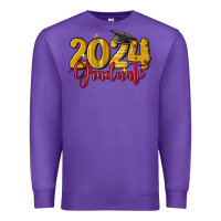 Purple 2024 graduate Premium Sweatshirt - MaliasSmallBusiness