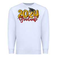 White 2024 graduate Premium Sweatshirt - MaliasSmallBusiness