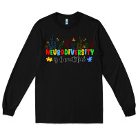 Black neurodiversity is beautiful Long Sleeve Tee - JahusDesignShop