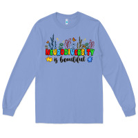 Colony Blue neurodiversity is beautiful Long Sleeve Tee - JahusDesignShop