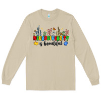 Mushroom neurodiversity is beautiful Long Sleeve Tee - JahusDesignShop