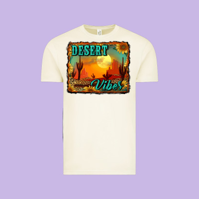 Desert Vibes Background Vintage Tee Designed By Ranaportraitstore