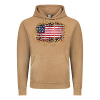 Vintage Camel america leopard glitter flag Vintage Hoodie - Zillion Design Studio