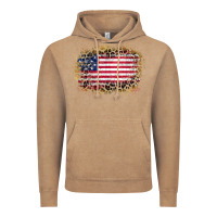 Vintage Coffee america leopard glitter flag Vintage Hoodie - Zillion Design Studio