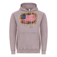 Vintage Zinc america leopard glitter flag Vintage Hoodie - Zillion Design Studio