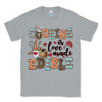 Heather Grey cooking is love made edible Classic Tee - AdoDesignShop