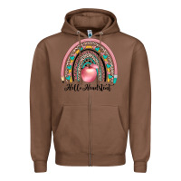 Chestnut hello headstent Zipper Hoodie - JahusDesignShop