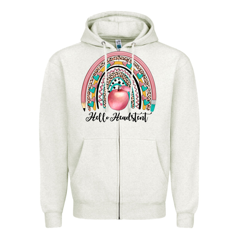 Hello Headstent Zipper Hoodie by JahusDesignShop | Teevron