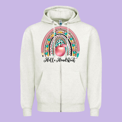 Hello Headstent Zipper Hoodie Designed By Jahusdesignshop