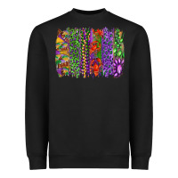 Black mardi gras brush strokes king cake and craw fish Heavyweight Sweatshirt - RanaPortraitStore