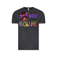 Vintage Black I Put The Boo In The Boujie Messy Bun Vintage Tee - texasbilliewilder