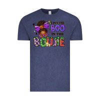 Vintage Denim I Put The Boo In The Boujie Messy Bun Vintage Tee - texasbilliewilder