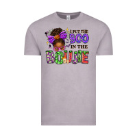 Vintage Zinc I Put The Boo In The Boujie Messy Bun Vintage Tee - texasbilliewilder