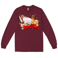 Burgundy personalized chef tools kopyası Long Sleeve Tee - JahusDesignShop