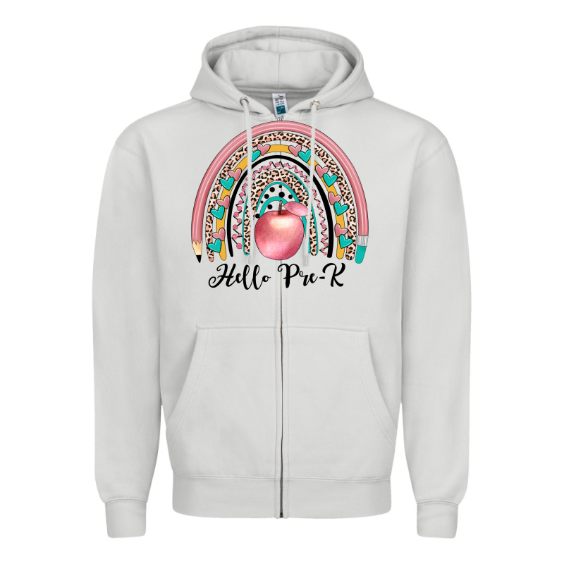 Hello Pre K Zipper Hoodie by JahusDesignShop | Teevron