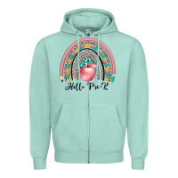 Seafoam hello pre k Zipper Hoodie - JahusDesignShop