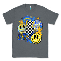 Charcoal Heather retro down syndrome awareness Classic Tee - JahusDesignShop