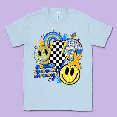 Retro Down Syndrome Awareness Classic Tee Designed By Jahusdesignshop