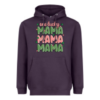 Plum one lucky mama Heavyweight Hoodie - MaliasSmallBusiness