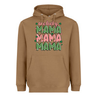 Toasted Coconut one lucky mama Heavyweight Hoodie - MaliasSmallBusiness