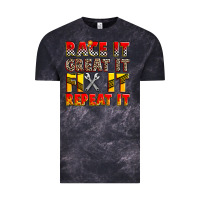 Cloud Black race it great it fix it repeat it Vintage Tee - Zillion Design Studio