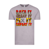 Vintage Zinc race it great it fix it repeat it Vintage Tee - Zillion Design Studio