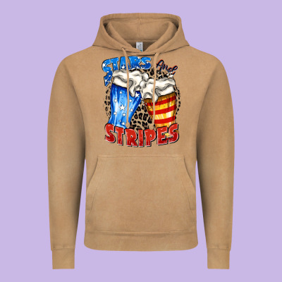 Stars And Stripes Beer Vintage Hoodie Designed By Zillion Design Studio